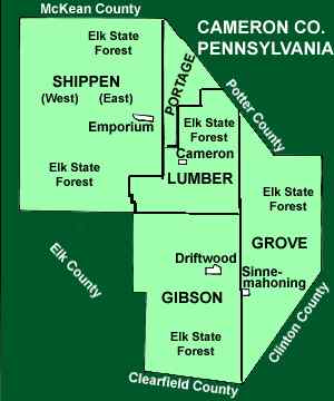 Cameron County Townships